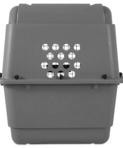 Petmate Sky Kennel Pet Carrier, 32 Inch, Gray, Made in USA 29.5"L x 19.8"W x 23.5"H 27 71ImNS58 9L