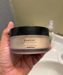 Aesthetica Banana Loose Setting Powder - Flash Friendly Superior Matte Finish Highlighter & Finishing Powder - Includes Velour Puff 54 71ImXbV6tJL 2