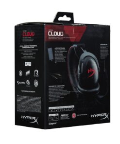 HyperX Cloud Gaming Headset for PC, Xbox One¹, PS4, PS4 PRO, Xbox One S¹, Nnintedo Switch (KHX-H3CL/WR) - Black 54 71Imi8g1f5L