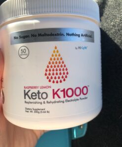 Hi-Lyte Keto K1000 Electrolyte Powder | Raspberry Lemon | Hydration Supplement Drink Mix | Boost Energy & Beat Leg Cramps | No Maltodextrin or Sugar | 50 Servings 43 71ImoPBicL 1