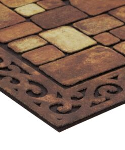 Apache Mills 60-732-1449-18x30 Masterpiece Aberdeen Welcome Doormat, 18" x 30",Brown 18 71In3fs6dfL