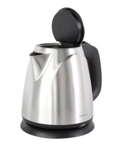 Chef'sChoice 673 Cordless Compact Electric Kettle in Brushed Stainless Steel Features Boil Dry Protection and Auto Shut Off Easy Pour, 1-Liter, Silver 12 71InVbm1NGL