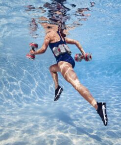 Speedo Unisex Swim Aqua Fitness Barbell , Charcoal/Red 3 71InXoJf0BL