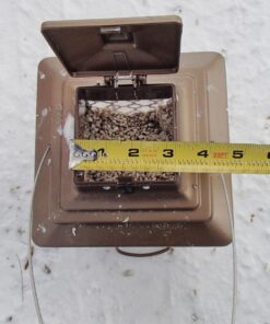 Stokes Select Bird Feeder, Metal Hopper Bird Feeder, 4 Feeding Ports, 3.6 lb Bird Seed Capacity, Copper Finish 31 71InszbfY4L