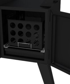 Dyna-Glo DGO1176BDC-D Vertical Offset Charcoal Smoker Standard Black 40 71IoDxSVKEL