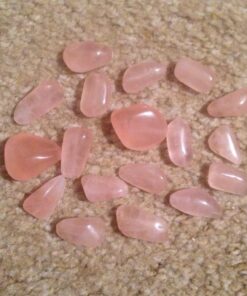 Crystal Allies Materials: 1lb Bulk Tumbled Pink Rose Quartz Stones from Brazil - Large 1" Natural Polished Gemstone Supplies for Wicca, Reiki, and Energy Crystal HealingWholesale Lot 1 LB 28 71IoM5Ur5AL