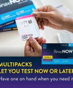 BinaxNOW COVID-19 Antigen Self Test, 1 Pack, 4 Tests Total, COVID Test With 15-Minute Results Without Sending to a Lab, Easy to Use at Home 4 Test Total 15 71IpsgFyqGL