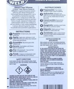 J-B Weld 31310 All-Purpose RTV Silicone Sealant and Adhesive - 3 oz. - Clear 3 Ounce 15 71IqrZmpDL
