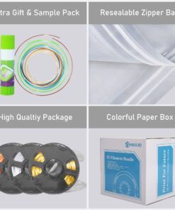 Shiny Silk Gold Silver Copper PLA Filament Bundle, 1.75mm 3D Printer Filament, Each Spool 0.5kg, 3 Spools Pack, with One 3D Printer Remove or Stick Tool MIKA3D 500g X 3 Silk Silver/Copper/Gold 30 71IriuWVnuL