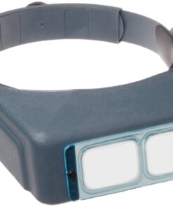 Donegan DA-2 OptiVISOR Headband Magnifier, 1.5X Magnification Glass Lens Plate, 20" Focal Length 1.5x Magnification, 20" Focal Length