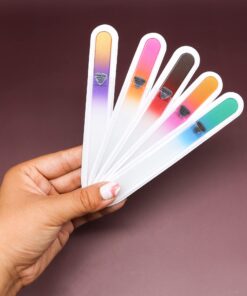 Alternative view of Glass Nail Files, Manicure Fingernail Files, Gentle Precision Filing, Expertly Shape Nails for a Smooth Finish - 5-Piece Bona Fide Beauty Premium Czech Glass Files 5 Count (Pack of 1)