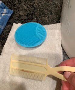 Frida Baby DermaFrida The SkinSoother Baby Bath Silicone Brush| Baby Essential for Dry Skin, Cradle Cap and Eczema (2 Pack) Blue 2 pack 28 71It5BgSVvL