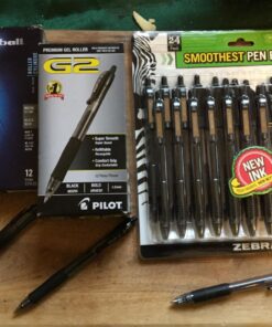 Uniball Vision Elite Rollerball Pens, Black Pens Pack of 12, Micro Pens with 0.5mm Ink, Ink Black Pen, Pens Fine Point Smooth Writing Pens, Bulk Pens, and Office Supplies 32 71ItJRFiwIL