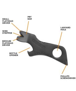 Gerber Gear Shard Keychain - Multi-Tool Keychain with Bottle Opener, Screwdriver, and Wire Stripper - EDC Gear Stocking Stuffers - Black Shard- Slate 19 71ItfVfIOL
