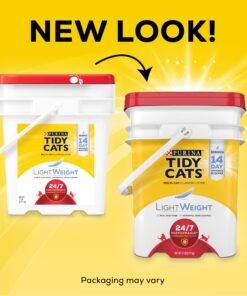 Alternative view of Purina Tidy Cats Light Weight, Low Dust, Clumping Cat Litter 24/7 Performance Multi Cat Litter - 17 lb. Pail
