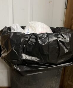 Reli. 55-60 Gallon Trash Bags Heavy Duty | 150 Bags | 50-60 Gallon | Large Black Garbage Bags | Made in USA 150 60 Gallon (Pack of 1) 20 71Iu0XoMuPL