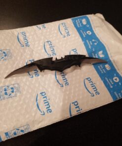 Dark Twin Blade Knife - Double Edge Folding Pocket with clip, 11" Stainless Steel Two Sharp Cut (Black) Black 61 71IuFdOPhyL