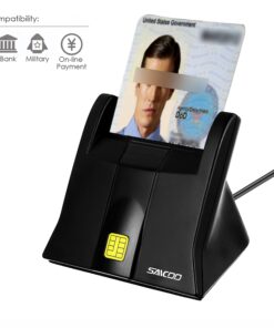 Alternative view of Saicoo CAC Reader DOD Military USB Common Access CAC Smart Card Reader - Compatible with Mac OS, Win (Vertical Version) CAC Card reader V2