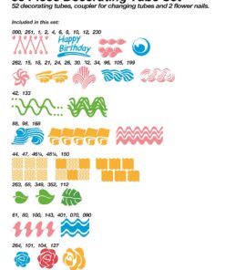 Ateco Cake, 783 55 pc Decorating Tip Set, Silver #783 55 pc Decorating Tip Set 22 71IukCK2VML