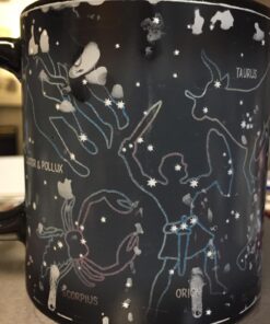 The Unemployed Philosophers Guild Heat Changing Constellation Mug - Add Coffee or Tea and 11 Constellations Appear - Comes in a Fun Gift Box Black 24 71IvCswL lL