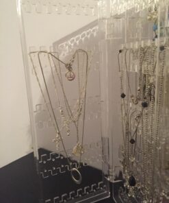 TheJD Foldable Acrylic Earring Screen Stand Holder - Upto 144 Pairs Earring Display Showcase Folderble Stand 25 71Ivw0KiQBL