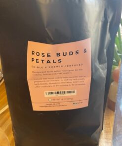 Dried Rose Petals and Rose Buds - Red - 1 Pound Edible Flowers - Use in Tea, Baking, Making Rose Water, Crafting, Wedding Confetti - Included Sample Bottle of Rose Absolute Essential Oil - by bMAKER 47 71Iw0R16YlL