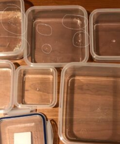 Popit! 8 Clear Food Storage Containers Set, Microwave and Freezer Safe, Little Big Box 32 71Iw8xW3umL