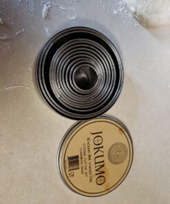 JOKUMO 12 Piece Plain Round Pastry/Cookie Cutter Set Heavy Duty Commercial Grade 18/8 304 Stainless Steel - Metal Marked Size – Perfect For Cooking Enthusiast 12 Pcs Commercial Grade Plain Round Cutter Set 40 71IwNHEk7oL