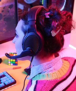 Drop + EPOS PC38X Gaming Headset Noise-Cancelling Microphone with Over-Ear Open-Back Design, Velour Earpads, Compatible with PC, PS4, PS5, Switch, Xbox, Mac, Mobile, and More (Black) Black One Size 25 71IwkN5btL