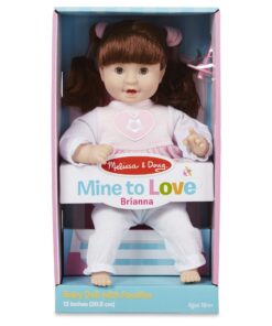 Melissa & Doug Mine to Love Brianna 12-Inch Soft Body Baby Doll With Hair and Outfit - First Baby Doll For Toy For Kids 18 Months And Up English Only Standard Packaging 29 71IwlzT1pzL