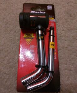 Master Lock Receiver Lock, 1/2 in. and 5/8 in. Swivel Head Receiver Locks, Weather Resistant Automotive Receiver Lock with Keys 29 71IxKgybpuL