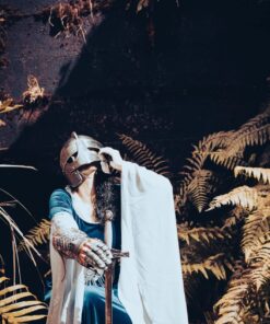 THOR INSTRUMENTS Medieval Articulated Gauntlets with Brass Accents Rustic Vintage Home Decor Gifts Silver 14 71IxMts8VvL