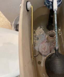 Qualihome Toilet Handle Lever Flush Replacement, Front Mount, Chrome, Universal Fitting Chrome Polished 38 71IxOUY1fJL