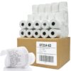 (50) Gorilla Supply 2 1/4 x 63 Thermal Paper Receipt Roll Clover Mini Flex Verifone VX520 Ingenico ICT200 ICT220 ICT250 FD400, 2.25 x 63 ft, POS/Cash Register, Fits All Credit Card Terminals, BPA Free, 50 Rolls 2 1/4" X 63' 13 71IxOXVTFlL