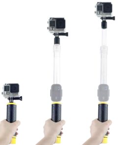 CamKix Waterproof Telescopic Pole Floating Hand Grip - Compatible with Gopro Hero 7, 6, 5, Black, Session, Hero 4, Session and DJI Osmo Action Yellow 10 71IxSgeukHL