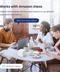 Tenda Nova Mesh WiFi System MW6 - Covers up to 4000 sq.ft - AC1200 Whole Home WiFi Mesh System - Gigabit Dual-Band Mesh Network for 90 Devices - Replaces Wireless Router and WiFi Extender - 2-Pack 2-4 bedrooms + AC1200| MW6-2 Pack 25 71IxawQxDnL