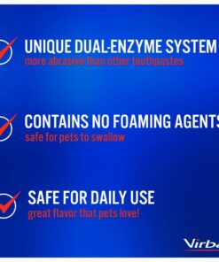 Virbac CET Enzymatic Toothpaste Eliminates Bad Breath by Removing Plaque and Tartar Buildup, Best Pet Dental Care Toothpaste -Beef Flavor, 2.5 Oz Tube (Color Varies) Beef 26 71IxnnKRUML