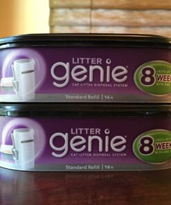 Litter Genie Refill Bags (1-Pack) | Multi-Layers of Odor-Barrier Technology | 1 Square Refill Cartridge Lasts Up to 2 Months Per Cat 23 71IxoQuWdEL