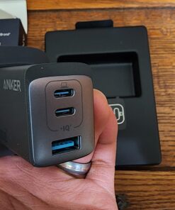 Anker USB C Charger, Anker GaNPrime 65W, 3-Port Fast Compact Foldable Wall Charger for MacBook Pro/Air, iPad Pro, Galaxy S22/S21, HP Spectre, Note 20/10+, iPhone 14/Pro, Pixel, and More Phantom Black 62 71Iy9v8JJL