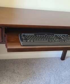 SIMPLIHOME Avalon SOLID WOOD Contemporary 47 Inch Wide Writing Office Desk in Dark Tobacco Brown, For the Office Desk, Writing Table, Workstation and Study Table 25 71IyeFPpL