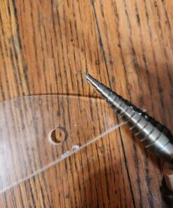 NEIKO 10169A Step Drill Bit Set and Automatic Center Punch | 5 Piece, 41 SAE Sizes Total, 1/8” – 1-3/8” | Titanium High Speed Steel Unibit, Stepper Cone Drill Bit | Two Flute Step Down Bits 32 71IypcjebOL