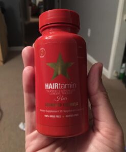 HAIRtamin Vegan Hair Vitamins for Faster Hair Growth | All Natural Biotin Hair Growth Vitamin Capsules to Support Healthy Hair Skin and Nails | May Reduce Hair Loss & Thinning | 30 Capsules 1 32 71IzONVl87L