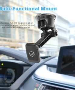 Alternative view of WixGear Dashboard Mount, Universal Magnetic Phone Holder for Car, Windshield Mount and Dashboard Mount Holder for Cell Phones and Tablets with Long Adjustable Arm – (New Rectangle Head)