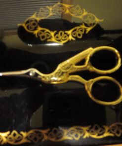Fiskars Gingher Stork Embroidery Scissors (3 ½ in.), Gold 3.5" Gold 25 71Izztda4EL
