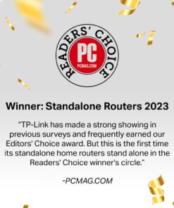TP-Link AX1800 WiFi 6 Router (Archer AX21) – Dual Band Wireless Internet Router, Gigabit Router, Easy Mesh, Works with Alexa - A Certified for Humans Device 25 71J04S8QmGL