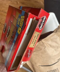 Jack Link's Beef Jerky, Original - Flavorful Meat Snack for Lunches, Ready to Eat - 7g of Protein, Made with Premium Beef - 0.625 Oz Bags (Pack of 5) 0.625 Ounce (Pack of 5) 35 71J1j3A6leL