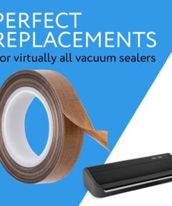 IMPRESA PTFE Tape/Teflon Tape for Vacuum, Hand and Impulse Sealers (1/2-inch x 30 feet) - Fits FoodSaver, Seal A Meal, Weston, Cabella's 8 71J1m3AHinL