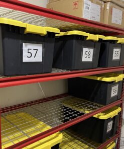 Muscle Rack UR184872-R 5-Shelf Steel Shelving Unit, 48" Width x 72" Height x 18" Length, Red 72" Height x 60" Width x 24" Depth 38 71J287Mq5yL