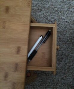 Francois et Mimi Bamboo Multi-Position Adjustable Serving Bed Tray with Drawer (Bamboo 22", Natural) 44 71J3O83ueL