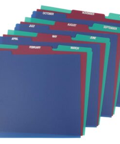Alternative view of Pendaflex 40144 Top Tab File Guides, Monthly/Jan-Dec, 1/3 Tab, Polypropylene, Letter (Set of 12)